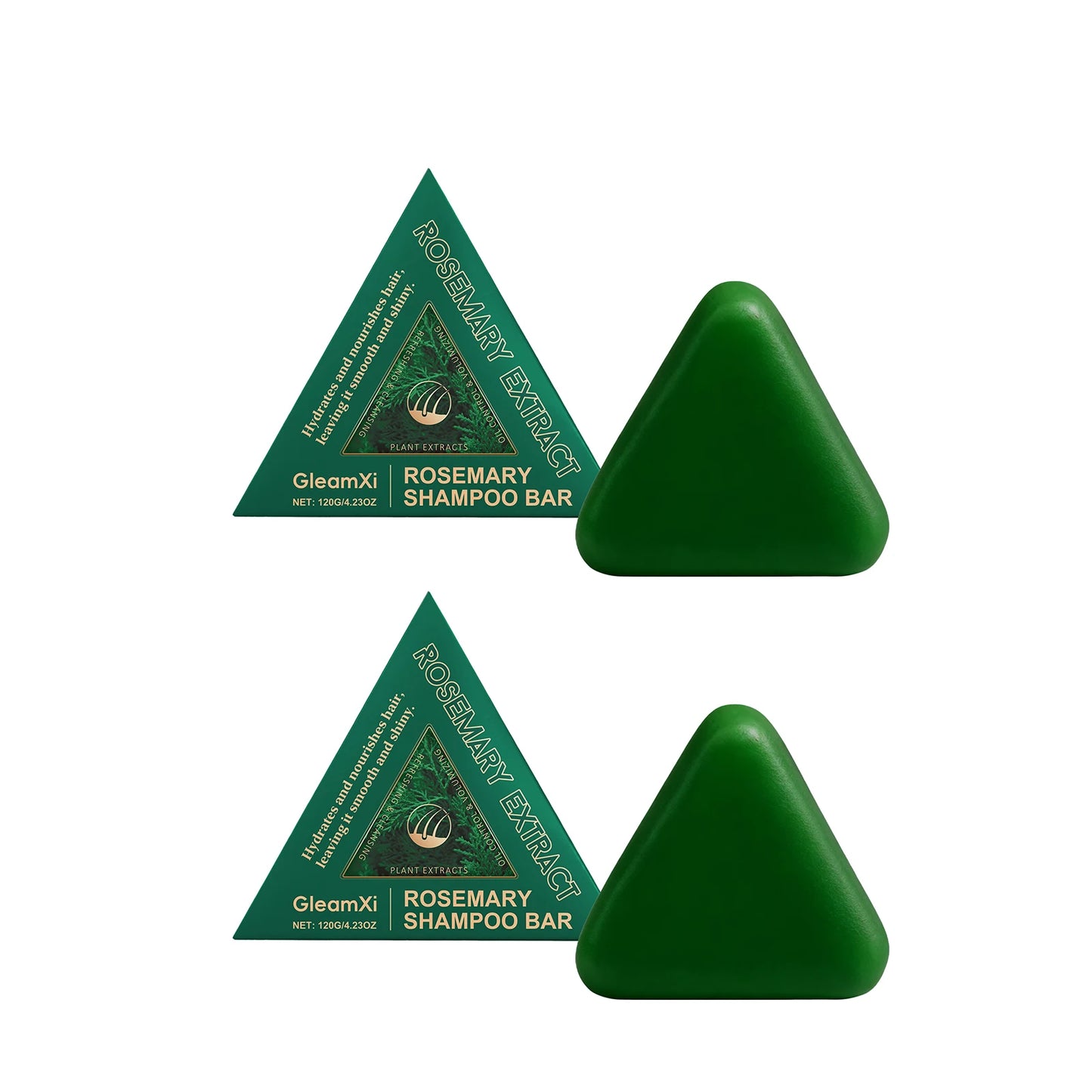 Rosemary Shampoo Bar Hair Growth Anti Hair Loss Oil Control Improve Frizz Split Ends Refreshing Nourishing Handmade Solid Soap Peaceful Pleasures Health and Wellness 240g boxed