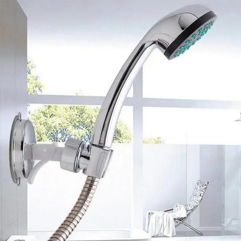 Adjustable Suction Cup Shower Head Holder | 360° No-Drill