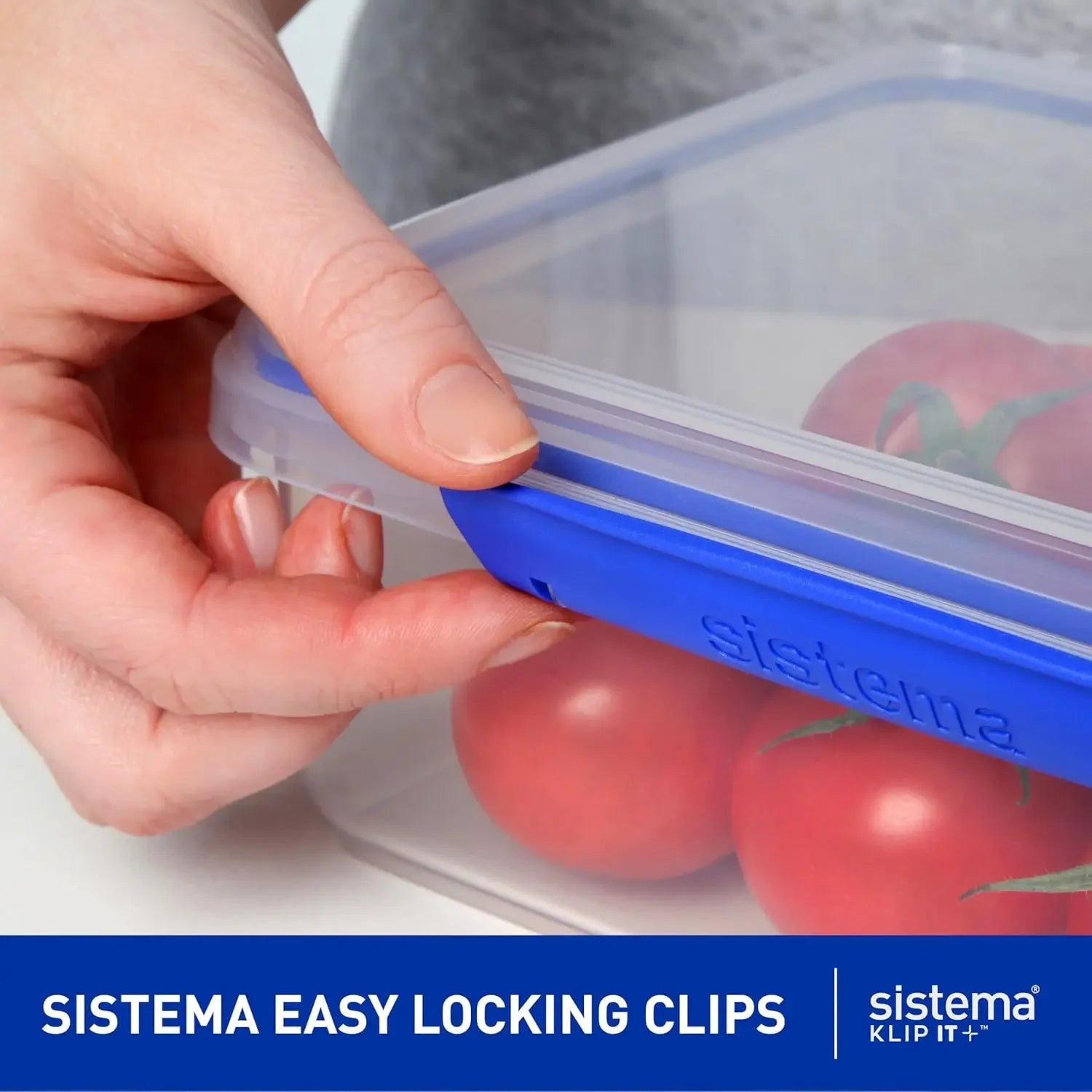 5L Airtight Stackable Food Storage Container, BPA-Free with Blue Clips, Clear Design Peaceful Pleasures Health and Wellness