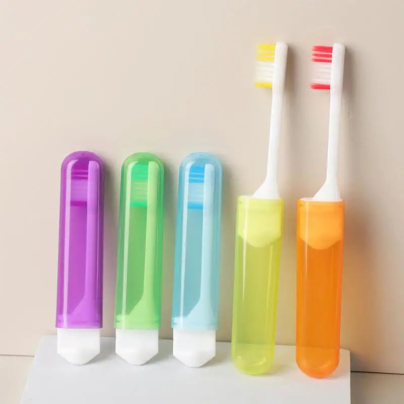 5pcs Travel Portable Folding Toothbrush Super Soft Bristle Toothbrush Fold Camping Hiking Outdoor Easy To Take Teethbrush Peaceful Pleasures Health and Wellness