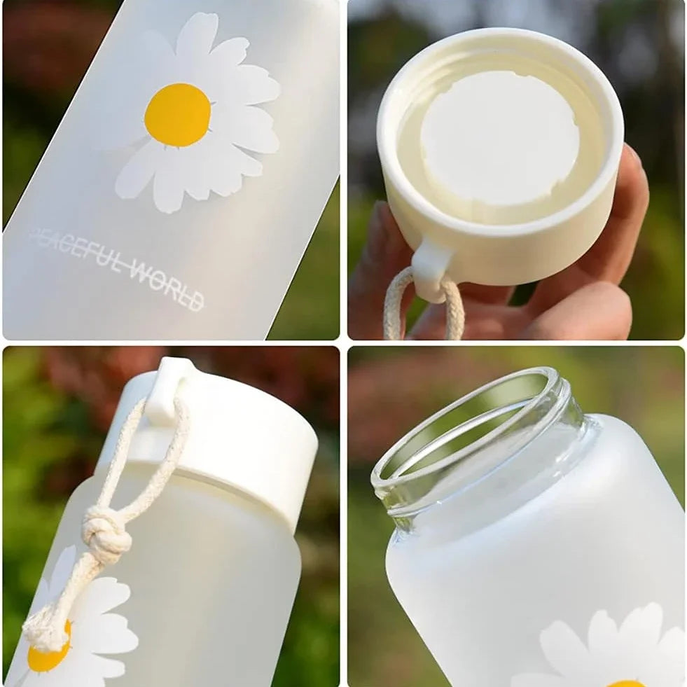 Daisy Frosted BPA-Free Kids Travel Water Bottle 500ml
