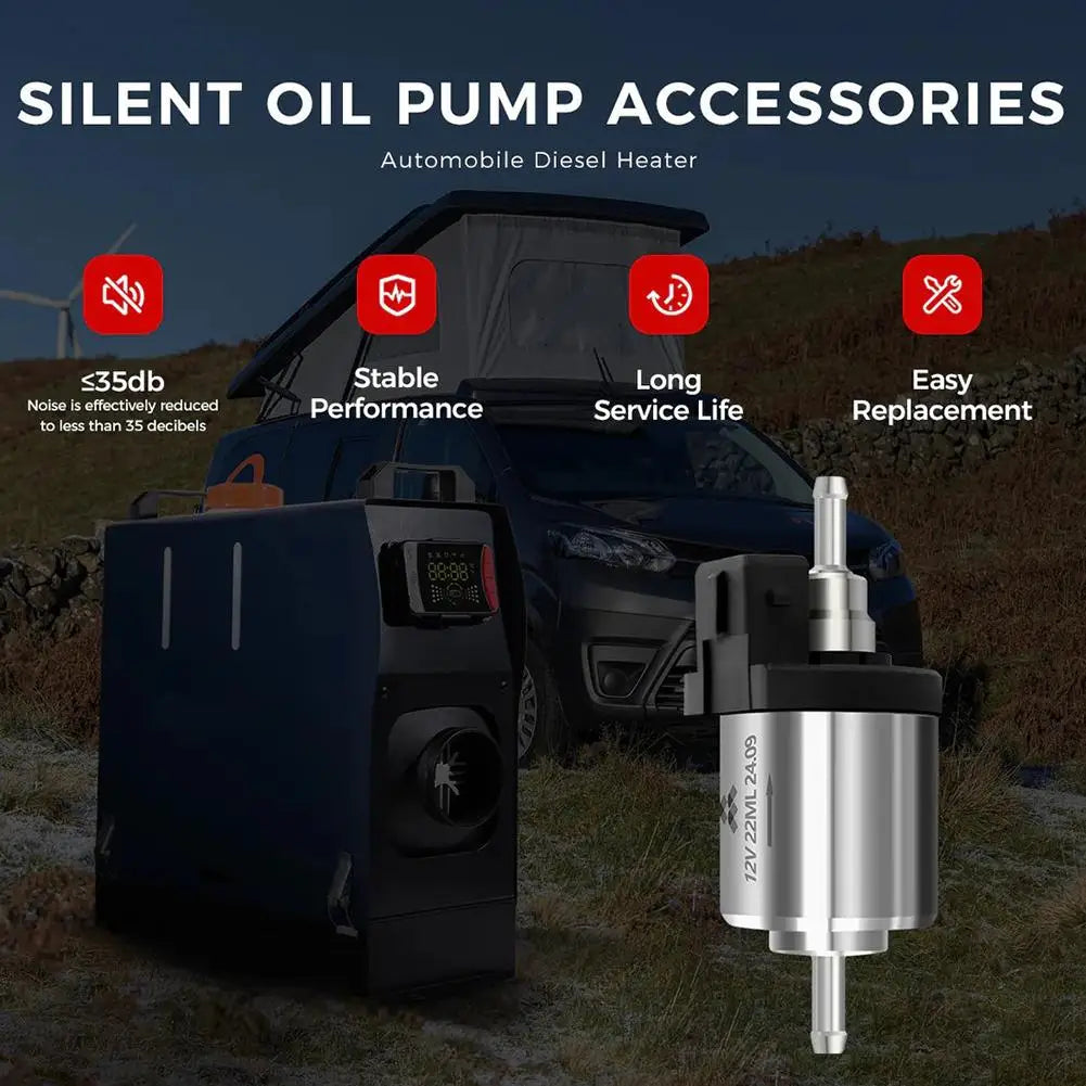 12V Diesel Heater Fuel Pump | Silent Oil Metering Pump Diesel Heater Fuel Pump Peaceful Pleasures Health and Wellness