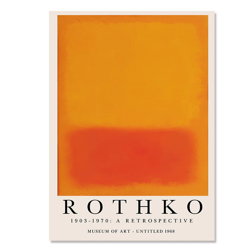 Art Matisse Mark Rothko Posters and Prints Flower Market Canvas Painting Mural Decoration Abstract Yayoi Kusama Orange Wall Peaceful Pleasures Health and Wellness