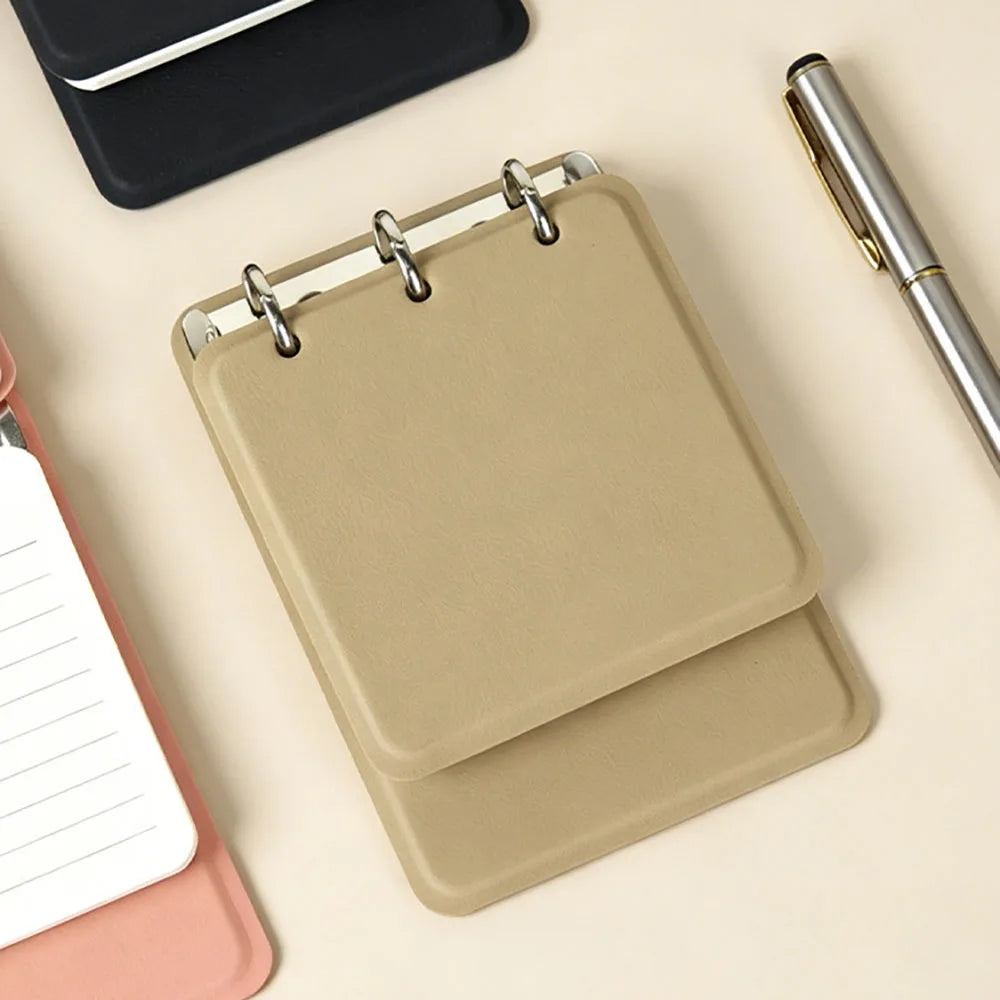 Mini Loose Leaf Pocket Notebook Palm Hand Account Book Portable