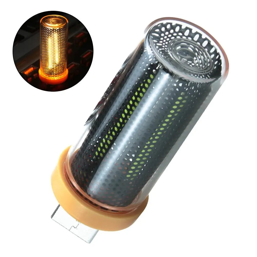 Retro USB LED Filament Night Light – Warm Flame Ambient Bulb