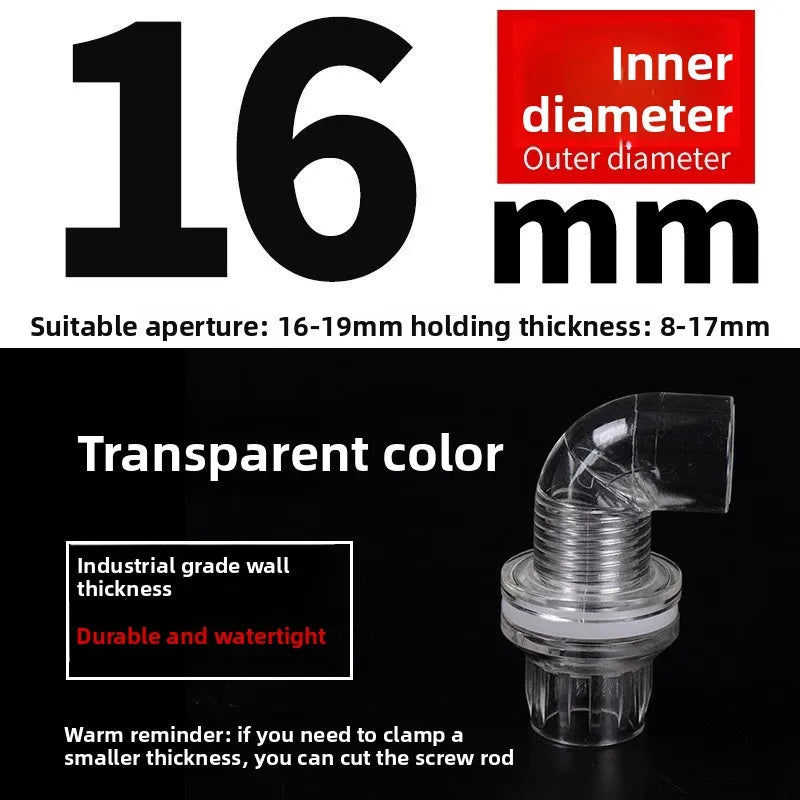 Acrylic Pipe Fittings – Elbow, Tee & End Cap | Fish Tank
