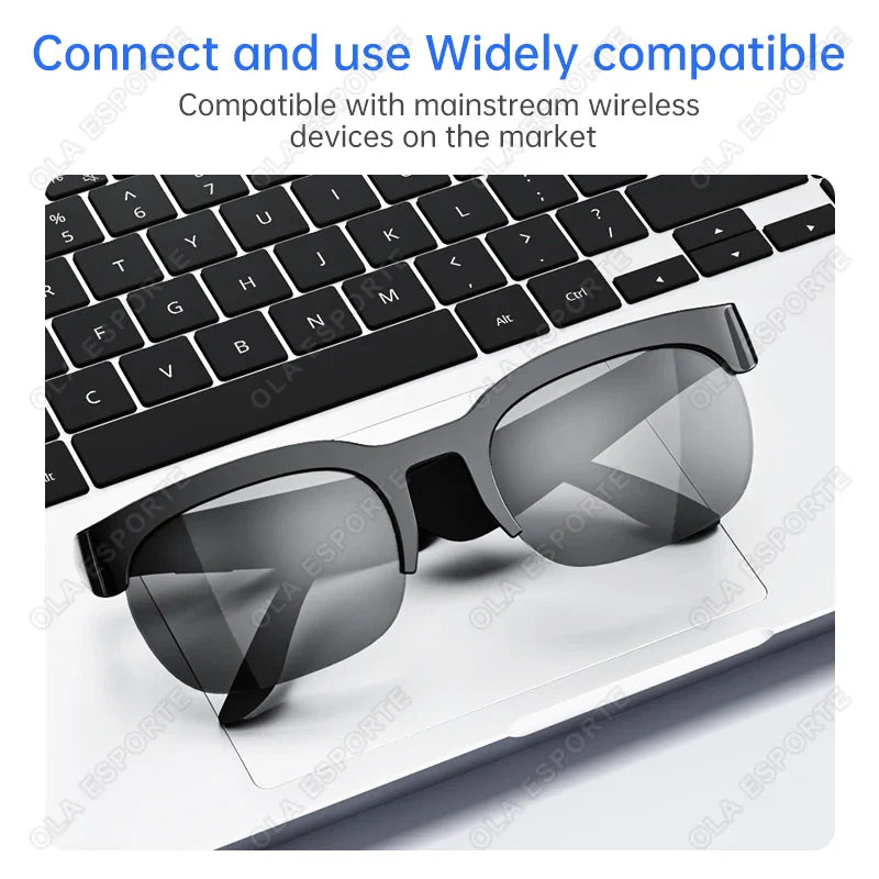 AI Smart Glasses – Bluetooth, Translation, Music & Calling