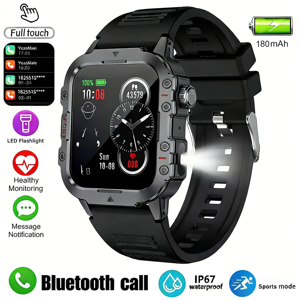 Ola Esporte HW12 Military Smartwatch | 2.01" Bluetooth 3ATM