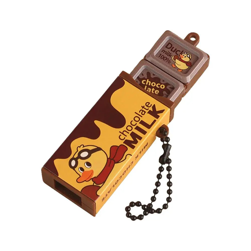 Simulation Chocolate Stress Relief Toy Bendable Fidget Keychain
