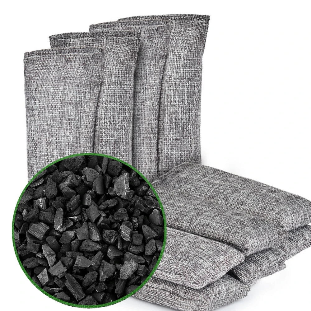 10/20Pcs Natural Fresh Bamboo Charcoal Bags Air Purifying Activated Charcoal Odor Absorber Moisture for Car Closet Shoes Pets Peaceful Pleasures Health and Wellness 30pcs