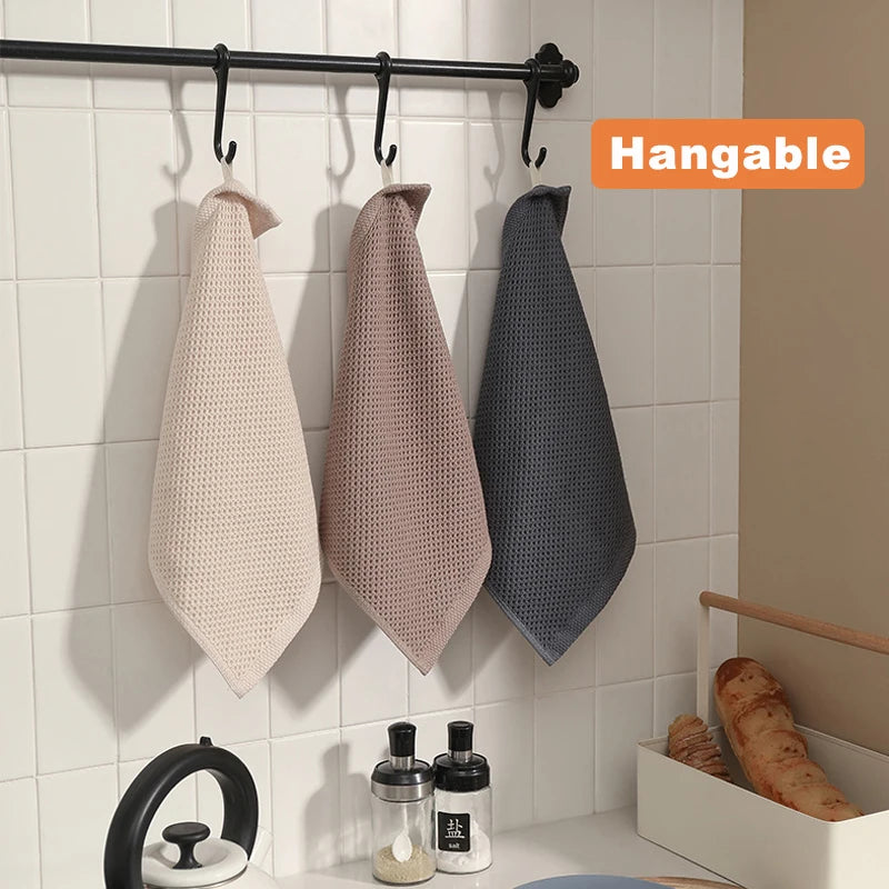 Honeycomb Cotton Dish Towels & Face Wash Cloths – 2-Pack