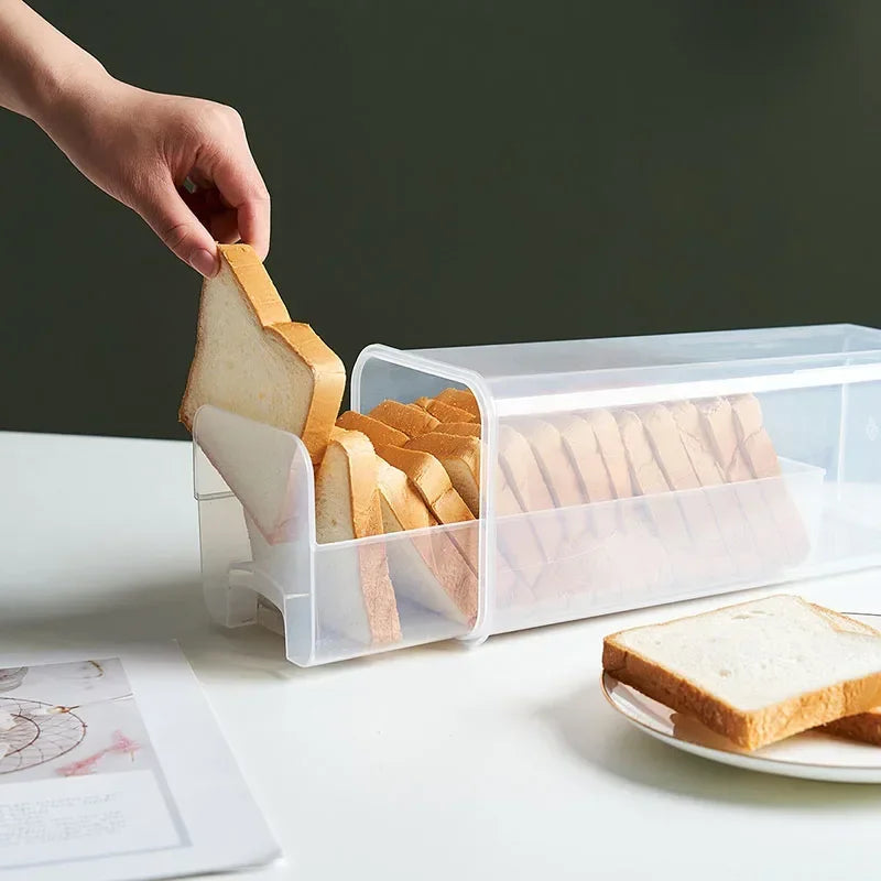 Airtight Bread Box with Sealing Lid & Pull-Out Tray | BPA-Free