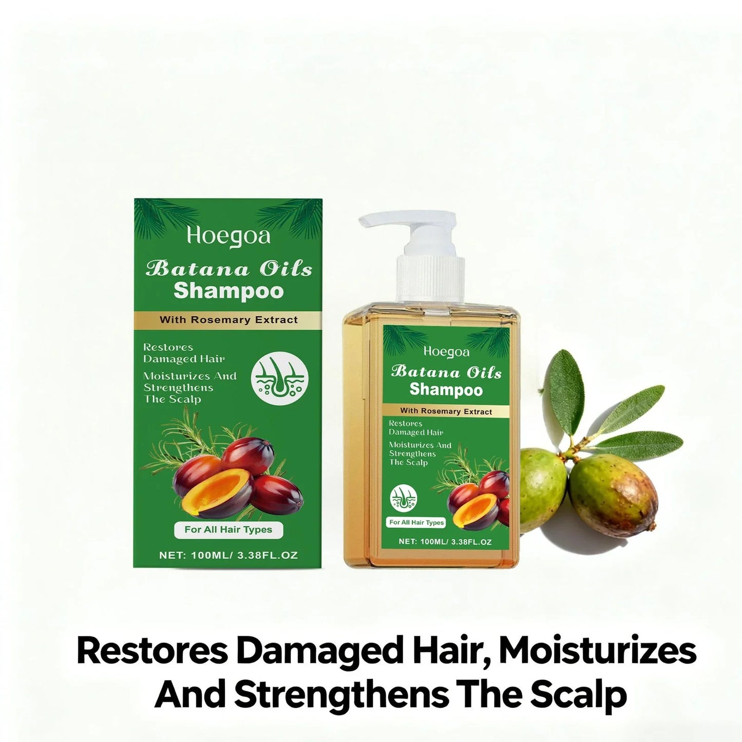 HOEGOA Batana Oil Rosemary Shampoo – Repair & Nourish Hair