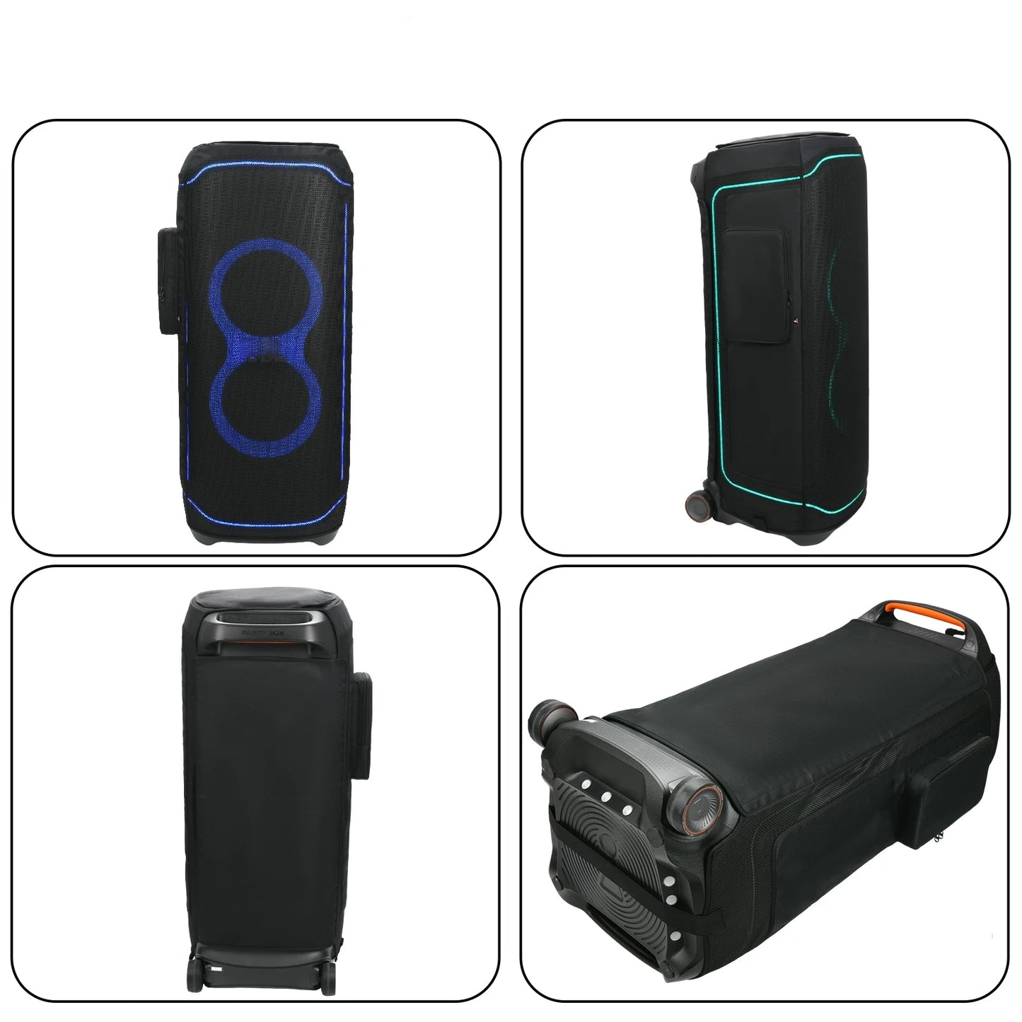 High-Density Nylon Mesh Protective Cover For JBL PartyBox Ultimate Speaker Speaker Dust Cover Zippered Closure Design Peaceful Pleasures Health and Wellness