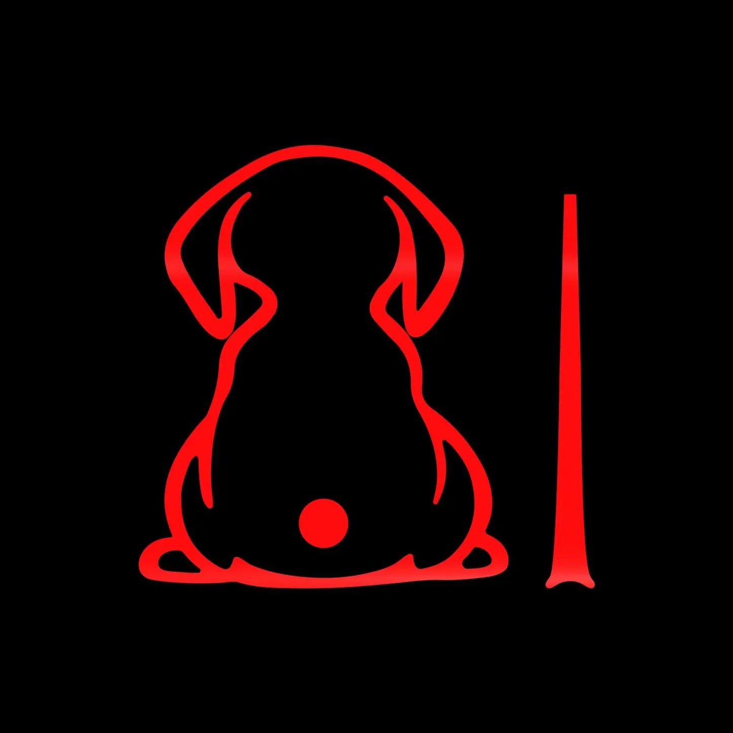 Dog Decals,Waterproof Rear Wiper Decal Funny Dog Moving Tail Stickers for Car Windshield Wiper Decal Vinyl Dog Stickers Peaceful Pleasures Health and Wellness Red