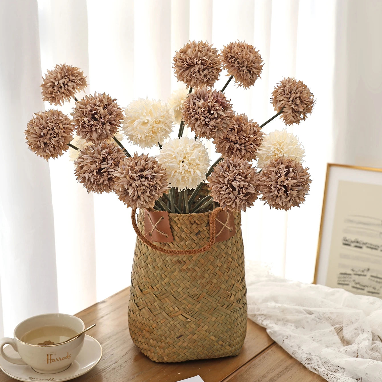Silk Chrysanthemum Artificial Flowers | Bridal Bouquet & Home Décor