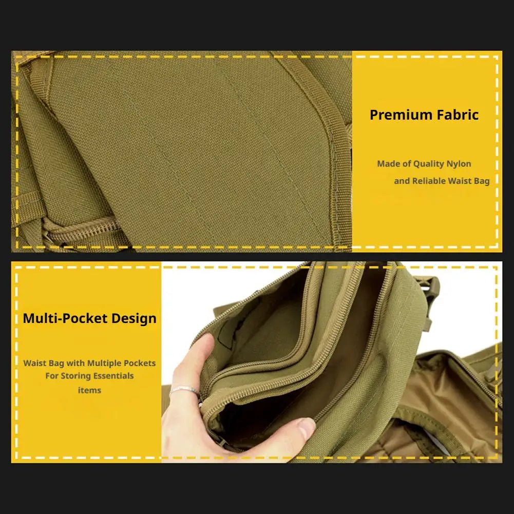Concealed Carry Fanny Pack – Expandable Canvas EDC Waist Bag