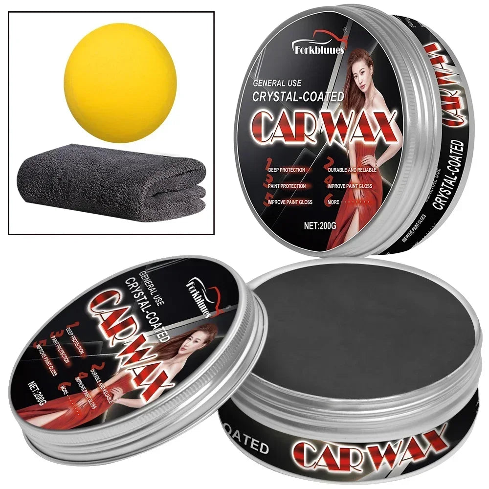 Natural Brazilian Carnauba Wax Paint Beauty Polish and Stain Removal Anti-scratch Car Wax Coating Solid Car Wax Peaceful Pleasures Health and Wellness For black car