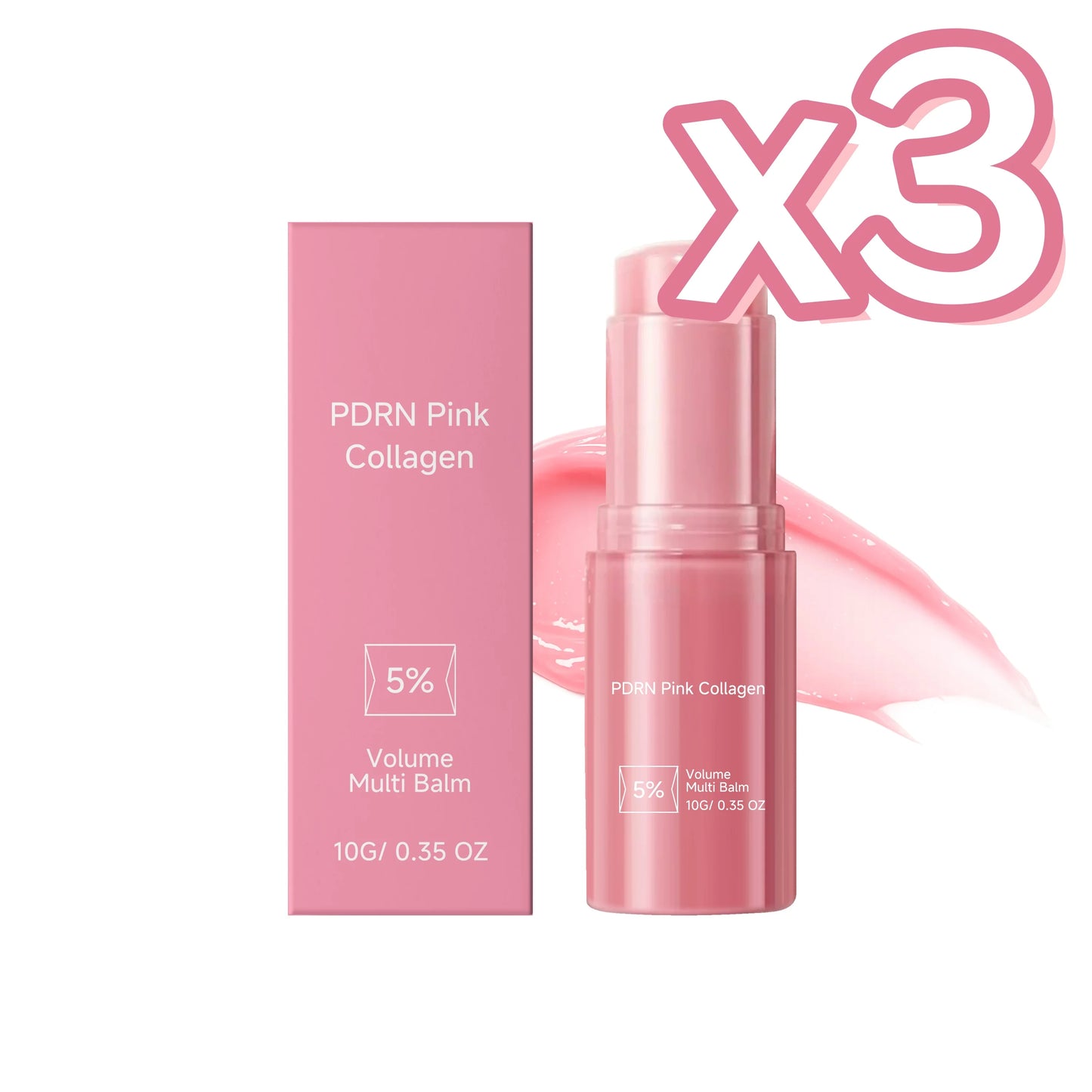 PDRN Collagen Multi Balm for Radiant Skin Peaceful Pleasures Health and Wellness 10g boxed x 3