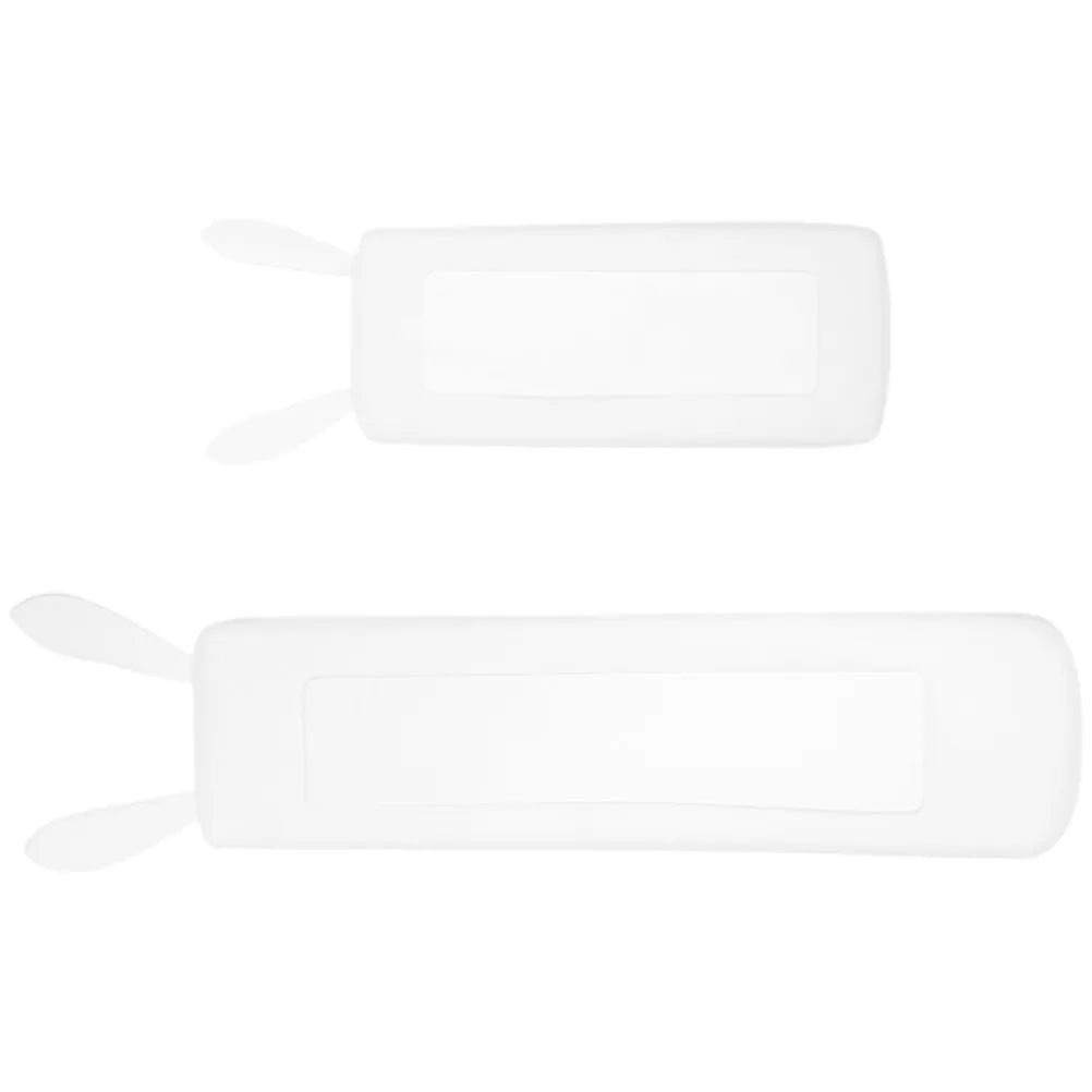 2Pcs Remote Control Cover Transparent Silicone Rabbit Ear Protector Soft Anti-Slip TV Air Conditioner Remote Sleeve Waterproof Peaceful Pleasures Health and Wellness