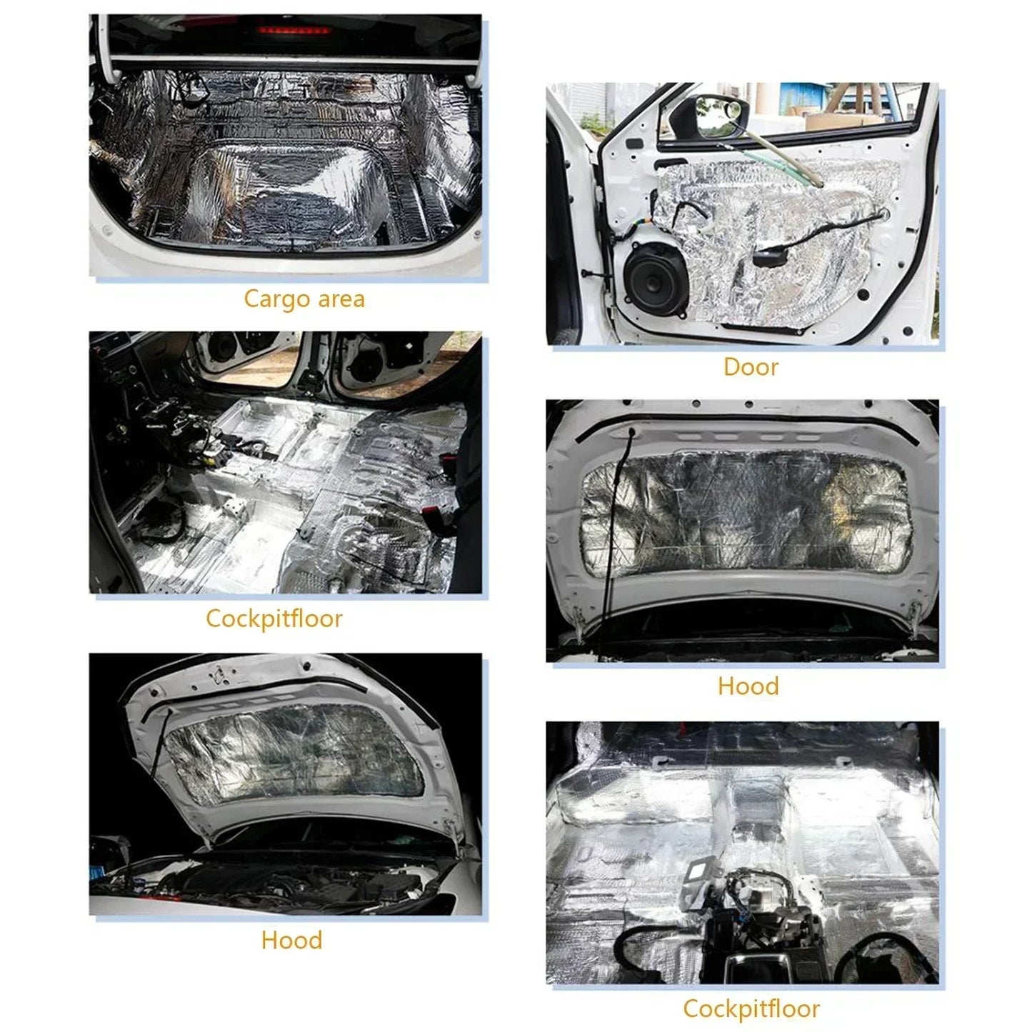 Car Sound Deadening Mat 500x800mm | Heat & Noise Insulation