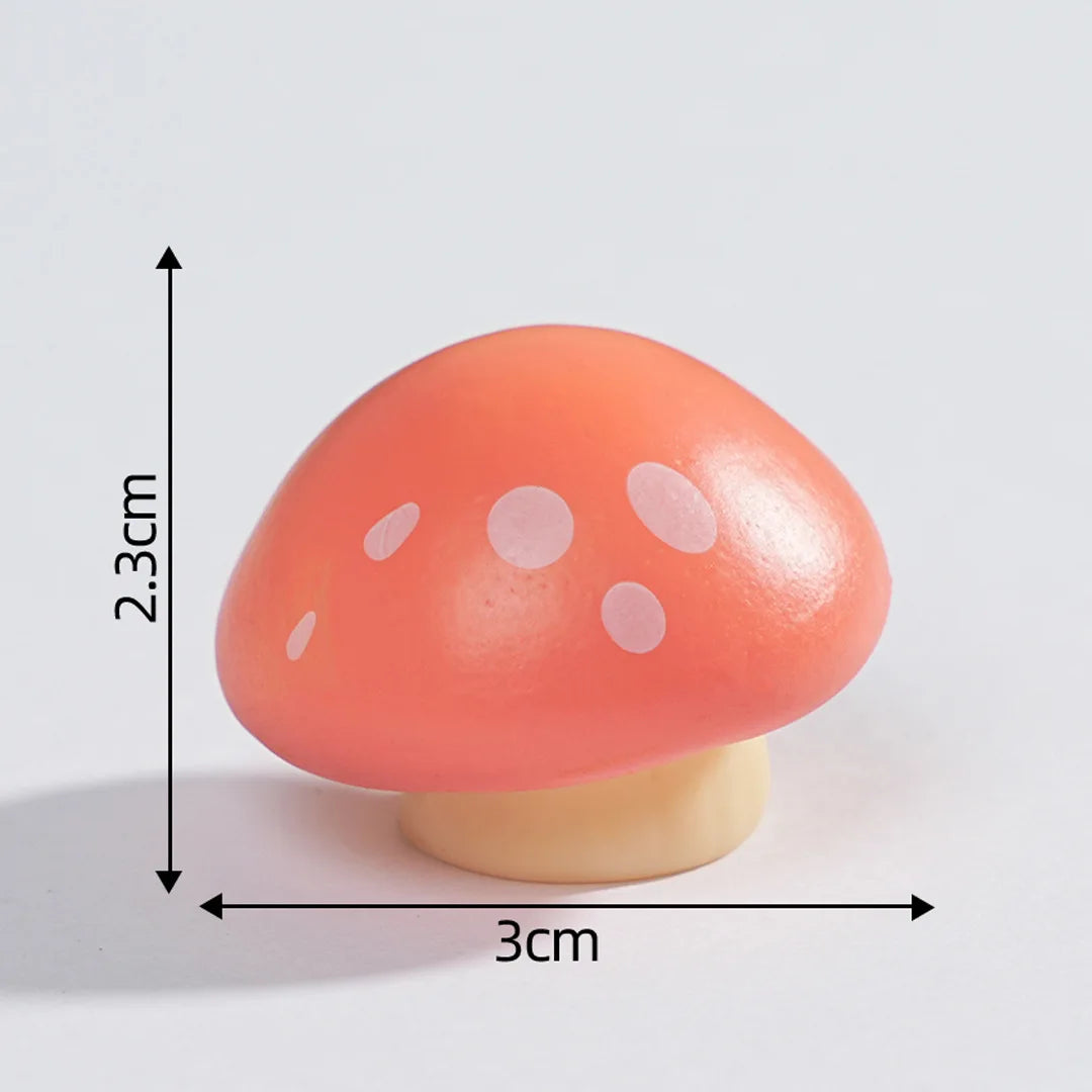 Simulated Mushroom Ornament Cute Mushroom Micro Landscape Decoration Gardening Decoration Resin Craft Bonsai DlY Plant Ornament Peaceful Pleasures Health and Wellness 01