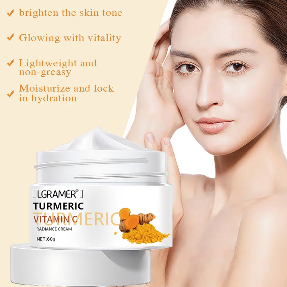 Turmeric Brightening Face & Body Cream with Collagen Peaceful Pleasures Health and Wellness