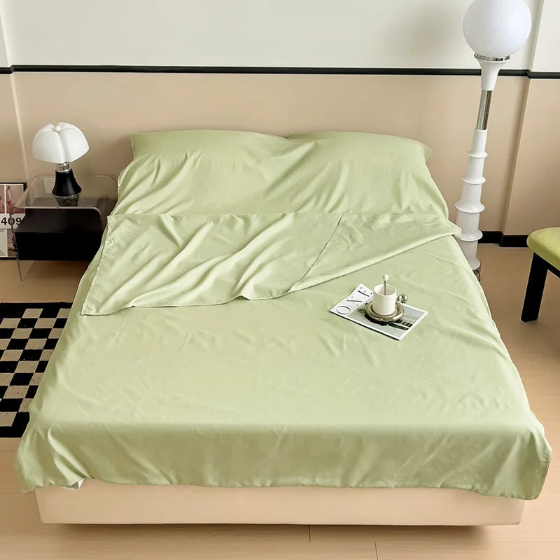 Portable 3-in-1 Travel Bed Sheet Set | Flat Sheet & Pillowcase