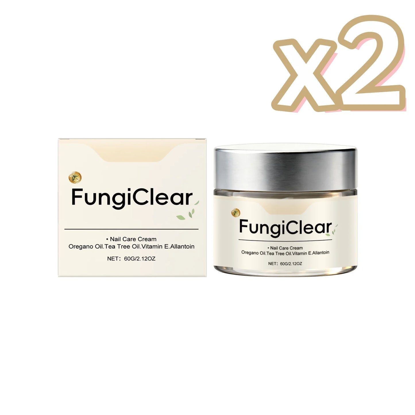 Strengthening Nail Care Cream Repair Weak Nails Herbal Extract Nourish Restore Health Lasting Effective Fingernail Toenails Care Peaceful Pleasures Health and Wellness 60g Boxed x 2
