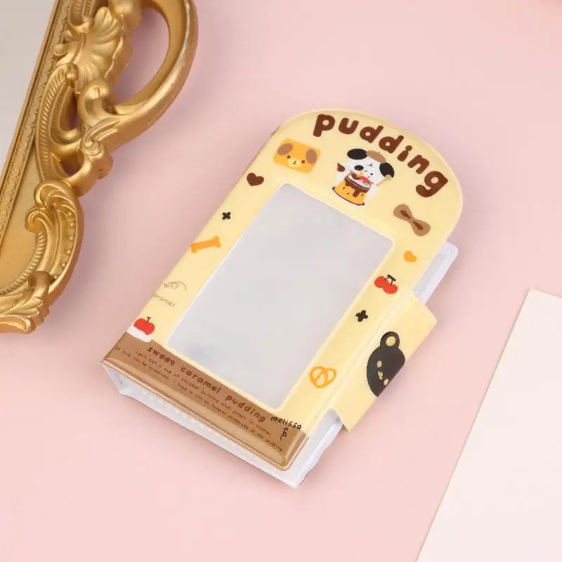 Cartoon 28 Card Slots Photo Card Binder 3-inch Kpop Photo Card Photo Album Postcard Photocards Holder Photocard Binder Idol Peaceful Pleasures Health and Wellness A5