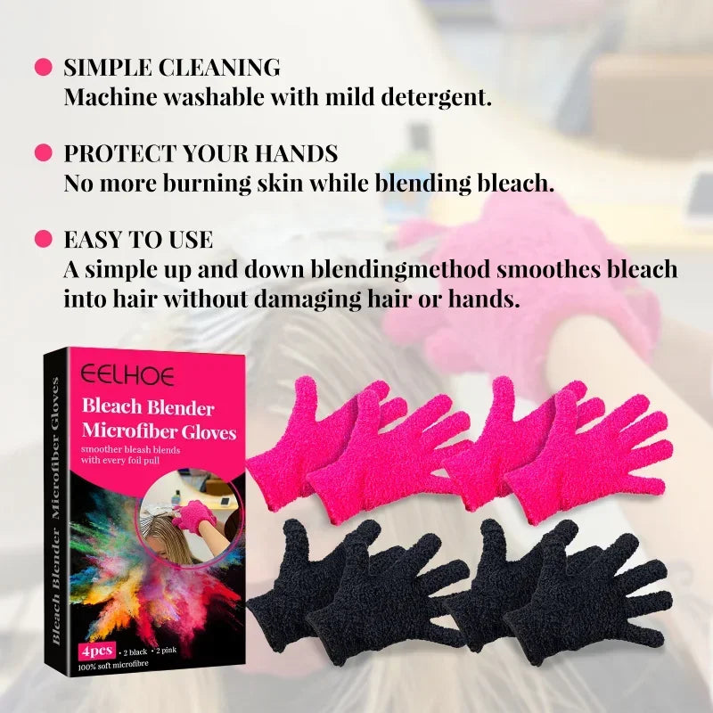 3pairs Heat Resistant Finger Gloves for Hair Straightening, Perming, and Styling, Nylon Salon Hair Care Tools Peaceful Pleasures Health and Wellness