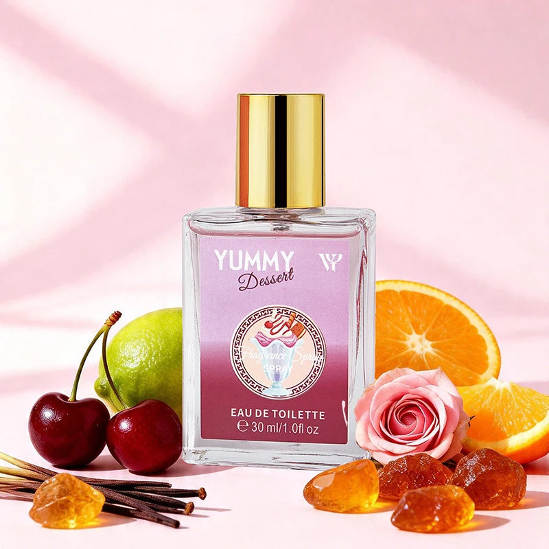 Women Eau De Toilette 30ml With Fruit Floral Gourmand Note Long-lasting Light Scent Daily Casual Perfume Fresh Elegant Fragrance Peaceful Pleasures Health and Wellness