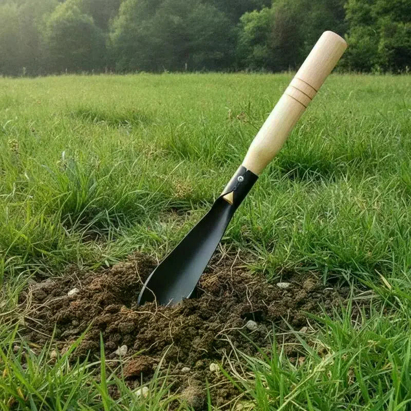 Manganese Steel Garden Trowel | Sharp Blade & Wood Handle