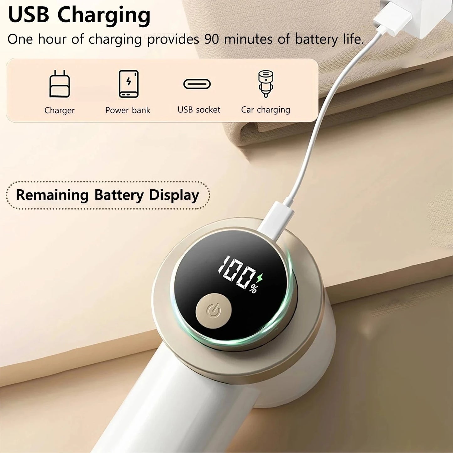 USB Rechargeable Lint Remover For Clothes Professional Fabric Shaver Hair Ball Trimmer Fuzz Remover Peaceful Pleasures Health and Wellness