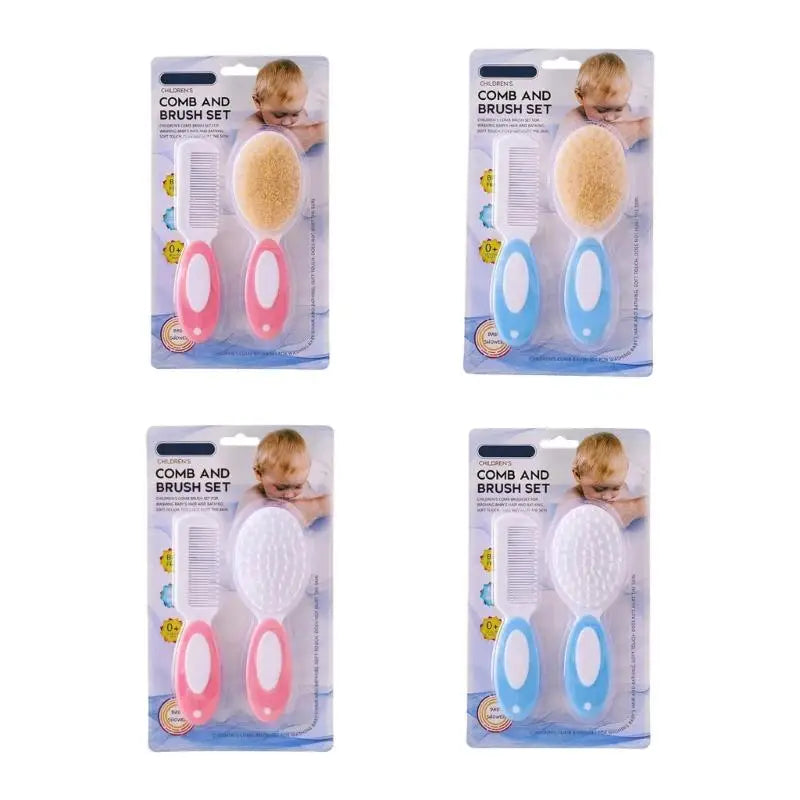 Baby Bath Brush & Comb Set – Soft Bristles for Infant Scalp