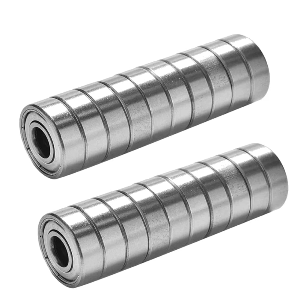 20-100pcs Ball Bearings 608ZZ ABEC-7 Deep Groove Miniature Bearings For Skateboard Scooter High Carbon Steel Single Row Bearings Peaceful Pleasures Health and Wellness 20PCS