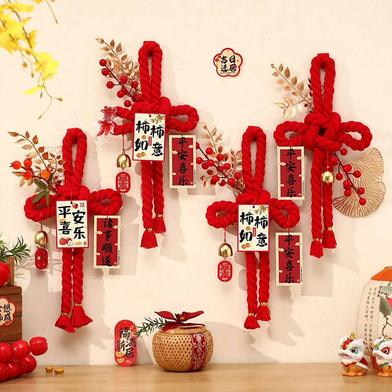 2026 Year of the Horse Chinese Knot Door Hanging | New Year Decor