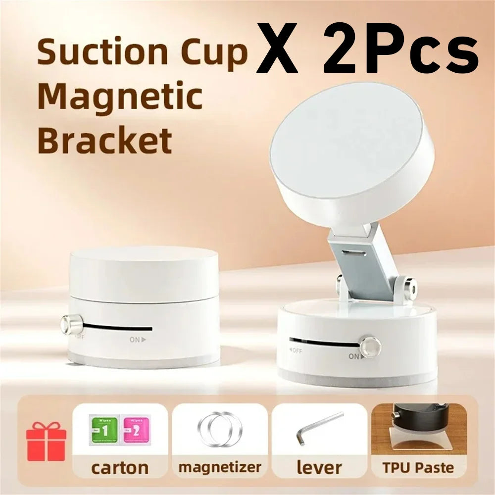 Magnetic Suction Cup Phone Holder – Universal Lazy Stand