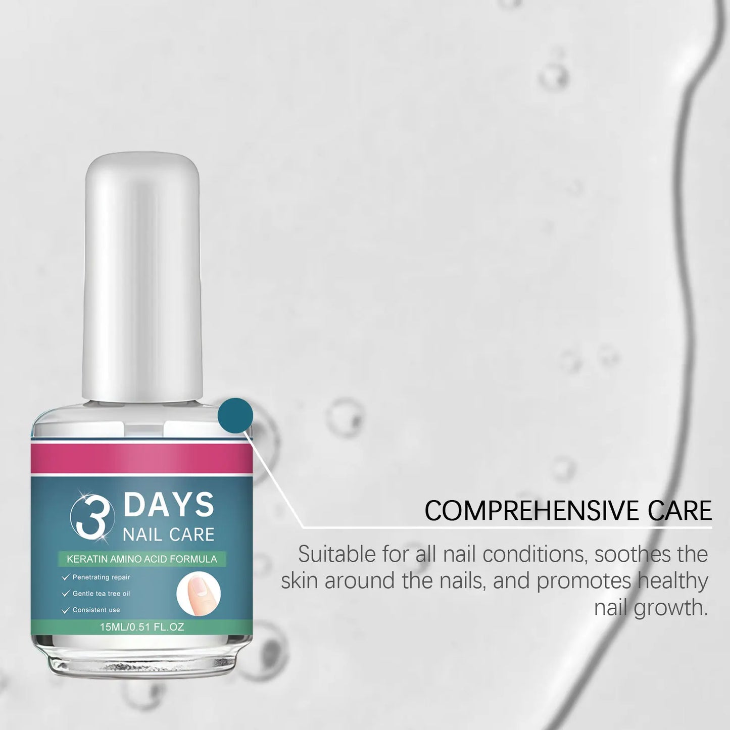 Plant-Based Nail Care Treatment Polish Restore Nail Health Moisturize Brightening Fingernail Repair Smooth Surface Nail Care Oil Peaceful Pleasures Health and Wellness