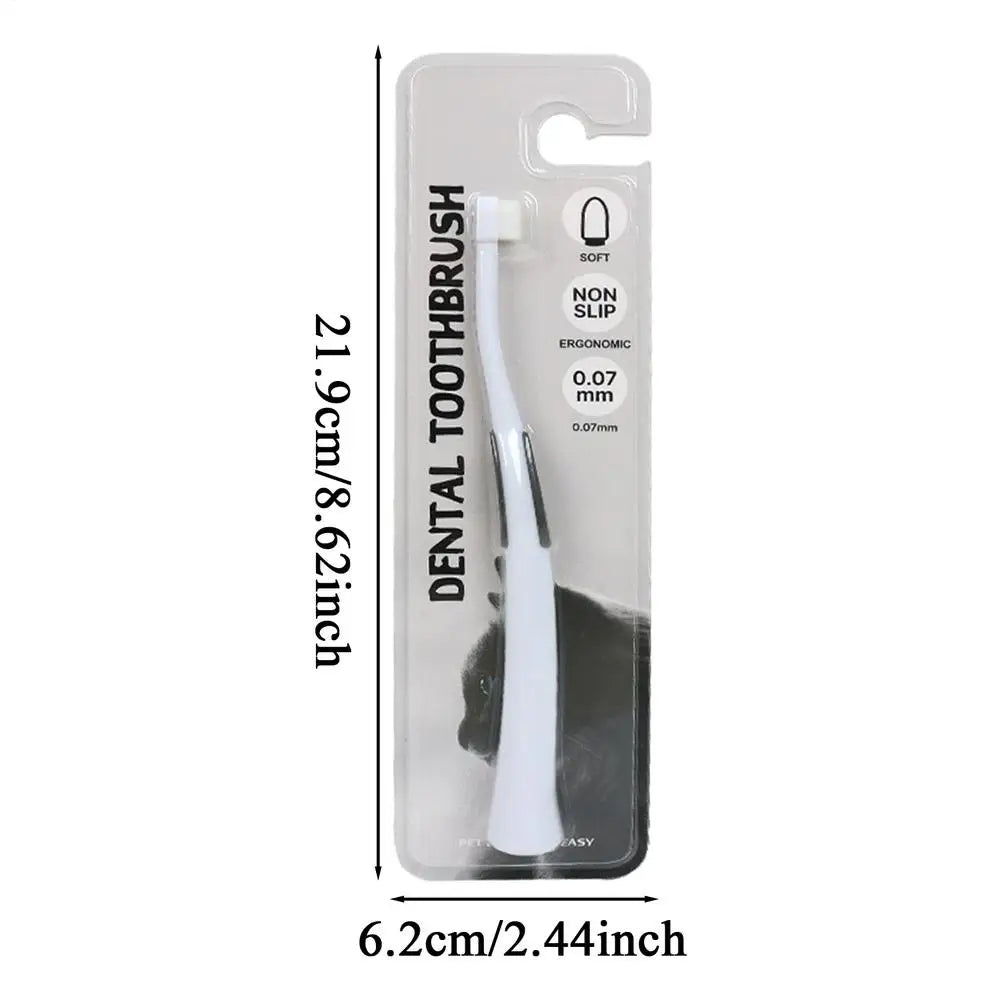 Soft Bristle Pet Toothbrush for Dogs & Cats | Oral Care Pet Toothbrush Peaceful Pleasures Health and Wellness A China Mainland