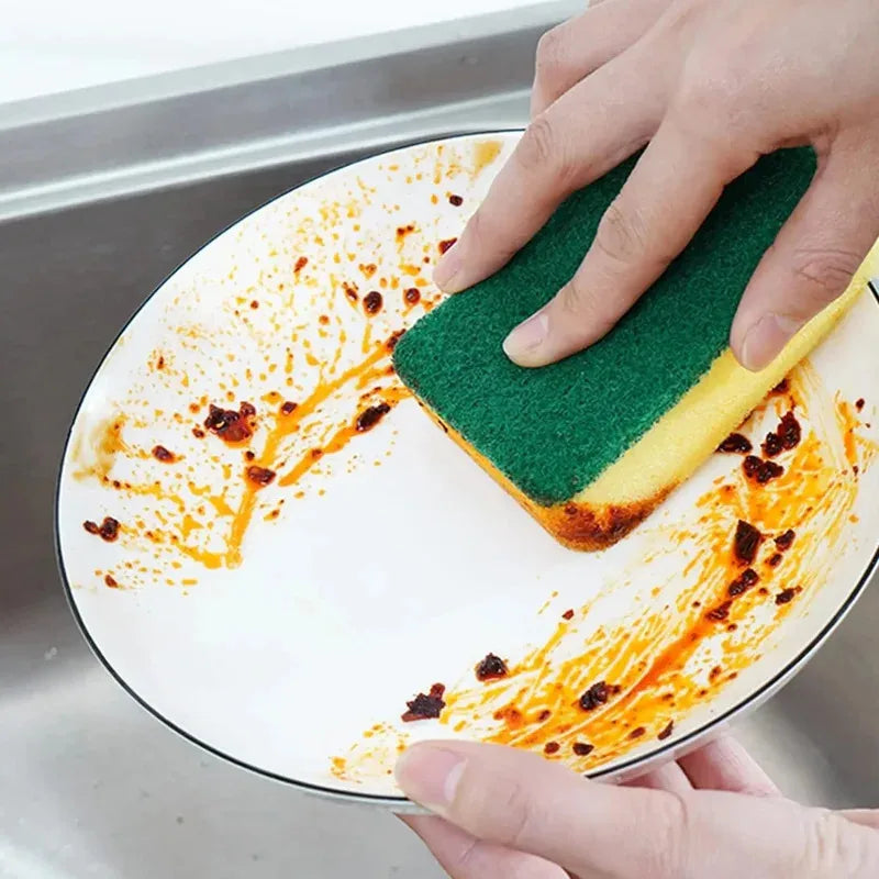 Highly absorbent double-sided sponge magic cleaning pot rust sponge cleaning brush kitchen cleaning tool Peaceful Pleasures Health and Wellness