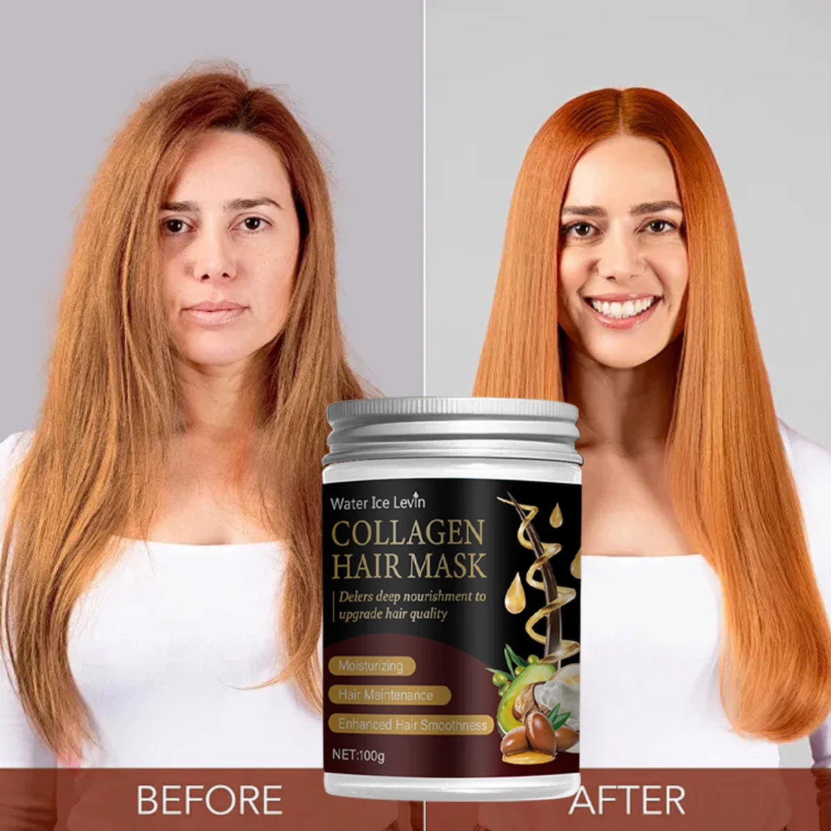 Collagen Hair Mask with Argan & Coconut Oil | Deep Nourishment
