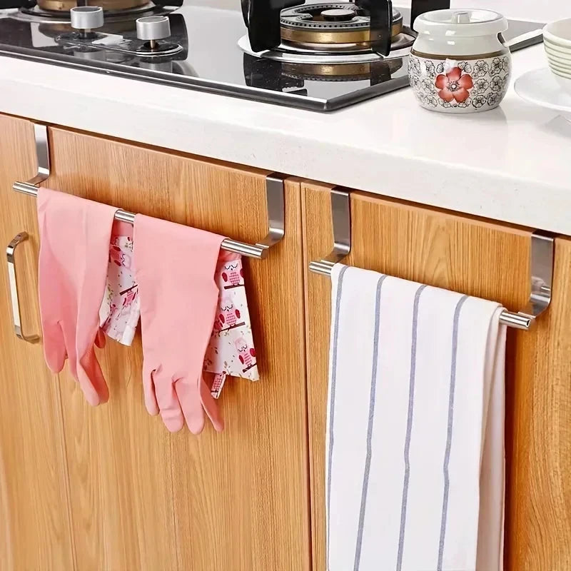 Over Door Towel Rack – Stainless Steel Hanging Bar Holder