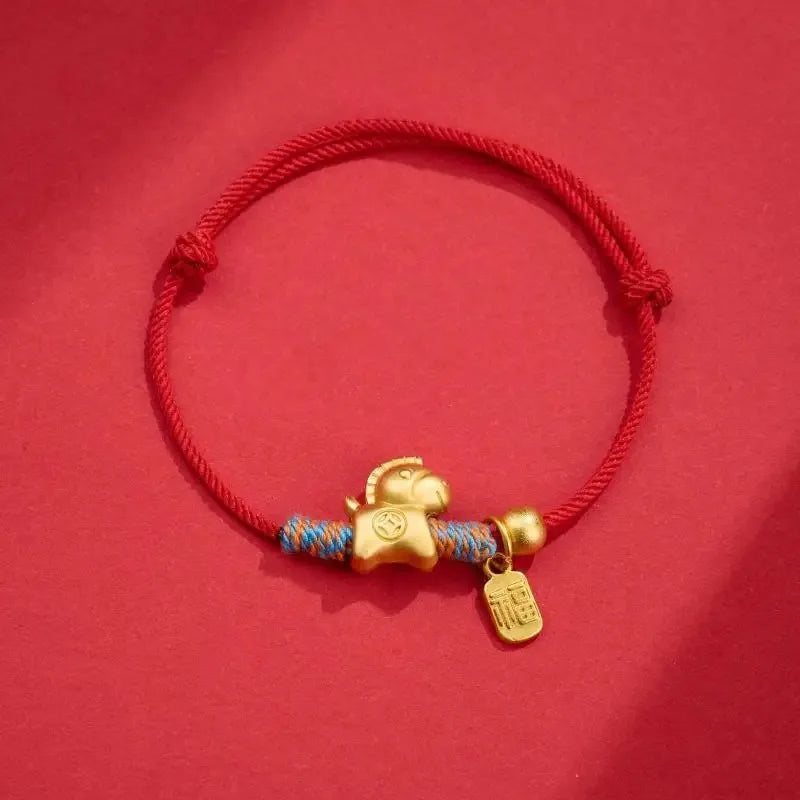 2026 Year of the Horse Red Lucky Bracelet | Chinese New Year