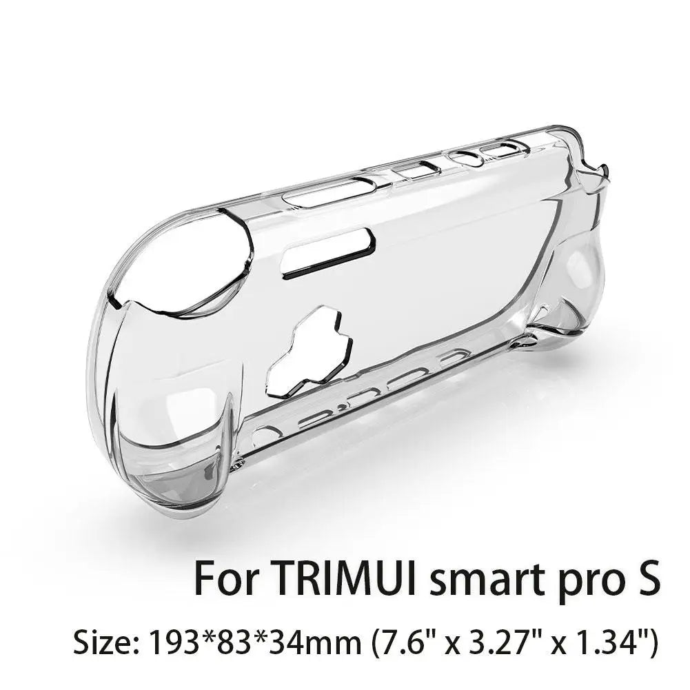For TRIMUI Smart Pro S Handheld Protective Shell TPU Transparent Soft Rubber Shell Shockproof Cover Game Accessories Peaceful Pleasures Health and Wellness