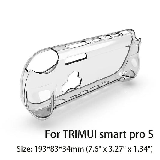 For TRIMUI Smart Pro S Handheld Protective Shell TPU Transparent Soft Rubber Shell Shockproof Cover Game Accessories Peaceful Pleasures Health and Wellness