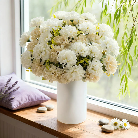 Artificial Silk Hydrangea Bouquet – Wedding & Home Decor Artificial Flower Bouquet Peaceful Pleasures Health and Wellness