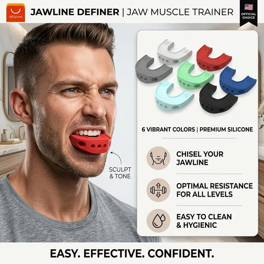 Food Grade Silicone Jawline Exerciser & Facial Muscle Toner Jawline Exerciser Oasis Select
