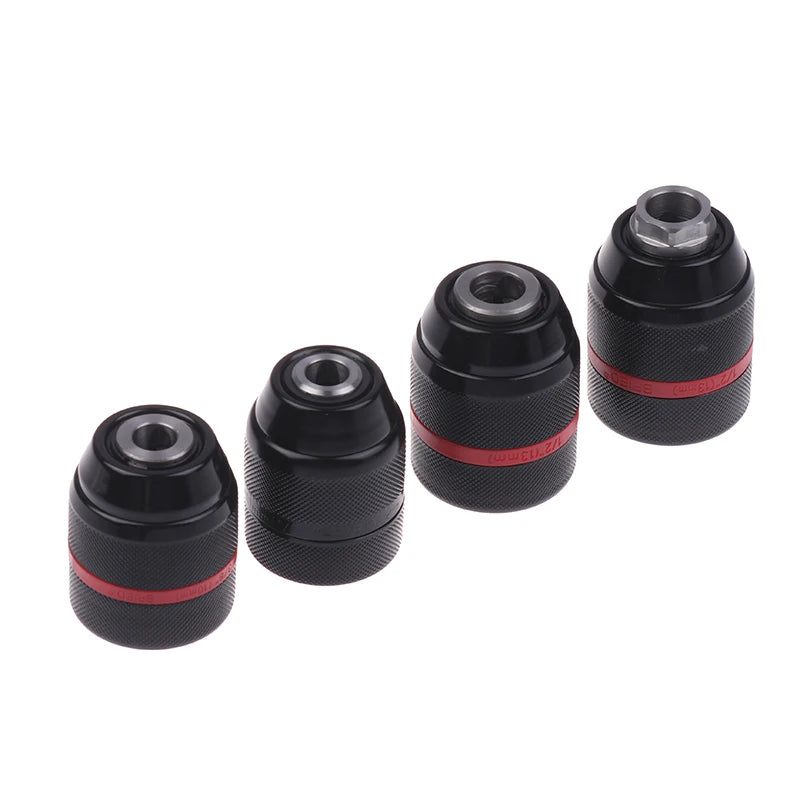 1pc Keyless Metal Ratchet Drill Chuck Self-Locking Chuck 10mm 13mm Quick Change Conversion For Drill Bit Taps Socket Screwdriver Peaceful Pleasures Health and Wellness