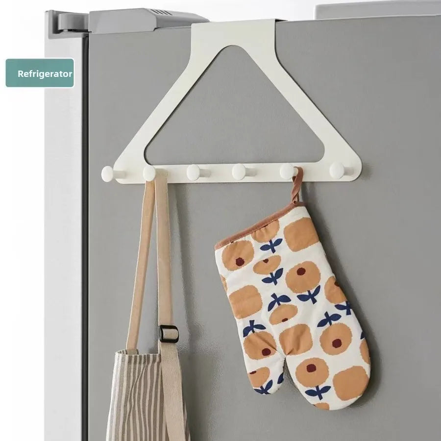 Over The Door Hooks with 6 Coat Hooks – Towel Rack & Door Hanger for Bathroom & Dorm